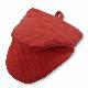 Silicone Oven Mitt with 2 pockets in fabric