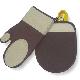 Silicone Oven Mitt and Pot Holder Set (Set of 2)