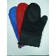6pcs Silicone Patches Oven Mitt with diagonal-lined fabric