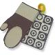Silicone Oven Mitt and Pot Holder Set (Set of 2)