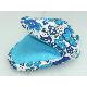Silicone Oven Mitt With 2 Pockets In Flower Pattern Diagonal-lined Fabric
