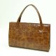 Frame bag in croco fake leather