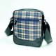Shoulder bag in check material