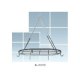 Oval Shape Wire Made Pot & Cultery Wall Hanger, K-0053