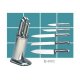 6 PCS Full Stainless Steel Knife Set with Block, K-0002