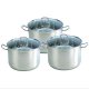 6PCS Stock Pot with Glass Lid