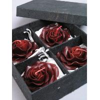 4 Rose Candle Flower