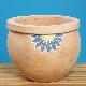 TERRACOTTA ITEMS - PLANTER WITH MOSAIC