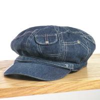 Denim Patchwork Baker Boy Cap