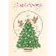 WHITE IVORY PAPER 2-FOLD X'MAS CARDS, 2631X