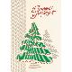 WHITE IVORY PAPER 2-FOLD X'MAS CARDS, 2644X
