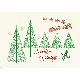 IVORY PAPER 2-FOLD X'MAS CARD, 2639X