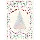 IVORY PAPER 2-FOLD X'MAS CARD, 2816X