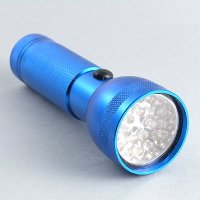 3'AAA' cells 21 LED Aluminium Flashlight