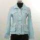 Ladies' Linen Jacket with knitted sleeves and back