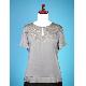 Woven Top with Embroidery details, K-007