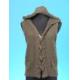 Hooded vest with wooden button, S-10549