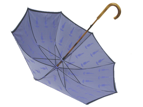 Double layer wooden umbrella