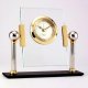 Glass Clock with Alarm., B-1123