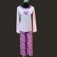 Girls' 100% polyester  inchesFR inches knitted pyjama with applique + printed, EP028