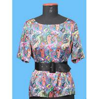 Paisley printed blouse