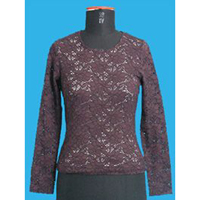 Lace fabric t-shirt
