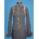 Cashmere cardigan with fur and heavy beading, FP-257