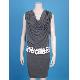 Jersey dress with PU belt, FP-262