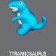 Tyrannosaurus-Snow Bean Cushion 36cm Covering: 85% Nylon & 15% Polyurethane Stuffing: 100% Polystyrene Foam Beads Standards: EN71,CA117,BS7175, SB079-00
