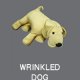 Wrinkled Dog-Snow Bean Cushion 35x50cm Covering: 85% Nylon & 15% Polyurethane Stuffing: 100% Polystyrene Foam Beads Standards: EN71,CA117,BS7175, SB049-10