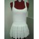 Pointelle strap skirt