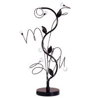 LED decorative table lamp, 6 LEDs, tree branch style paint coated in black