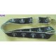 2.5/Polyester-2/Woven x 95cm Woven Lanyard - 1 color embroidery in one side with D-ring, Metal hook & Plastic transparent buckle., luxe-1021