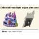 EMBOSSED PHOTO FRAME MAGNETI W/STAND