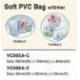 SOFT PVC BAG W/GLITTER, VB005-006