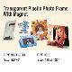 TRANSPARENT PLASTIC PHOTO FRAME WITH MAGNET, PPF 9001-9014