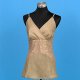 Ladies woven top with crochet