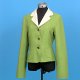 Ladies woven jacket with mesh
