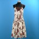 Ladies Woven Dress with Print + crochet, SMK62478