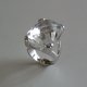 White Crystal Silver Mounting Ring