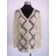 Hand crocheted 3/4 sleeves' cardigan