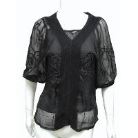 Knit Rib Emb Top