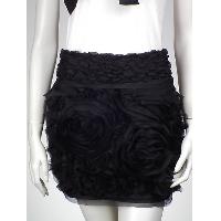 Ruffled Woven Skirt