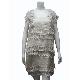 Scalloped-trim silk Dress