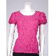 Boat Neck Ruffled Woven Blouse