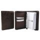 Leather portfolio with embossed cover