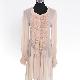 Ladies' Silk Crinkle Frill Shirt Woven Dress