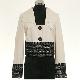 Ladies' lined jacket with elegant lace trim, V4020