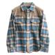 Older Boy's cotton flannel western shirt.