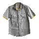 MEN'S SHIRT W/ FLAT KNIT COLLAR
